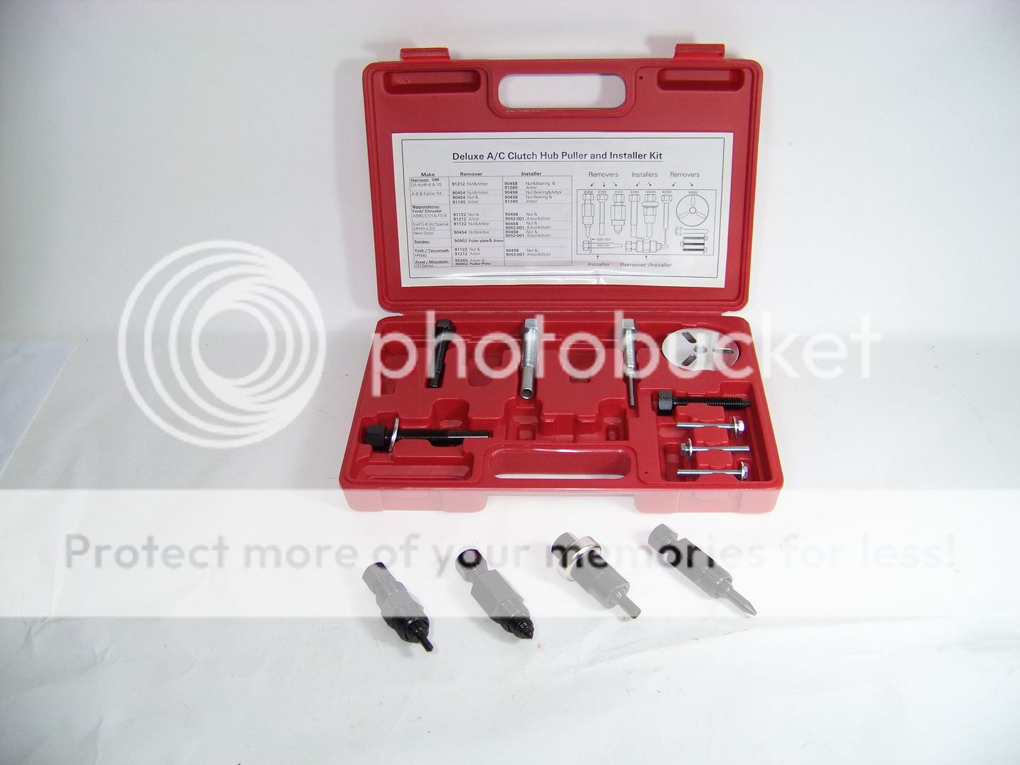 DELUXE A/C COMPRESSOR CLUTCH HUB PULLER REMOVER INSTALLER AC TOOLS eBay